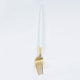 thumbnail image 1 of Nvzi 4Pcs Dinner Forks Stainless Steel Silverware Forks Modern Flatware Cutlery Forks-Gond White, 1 of 5