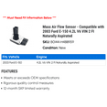 thumbnail image 2 of Mass Air Flow Sensor - Compatible with 2003 Ford E-150 4.2L V6 VIN 2 FI Naturally Aspirated, 2 of 2