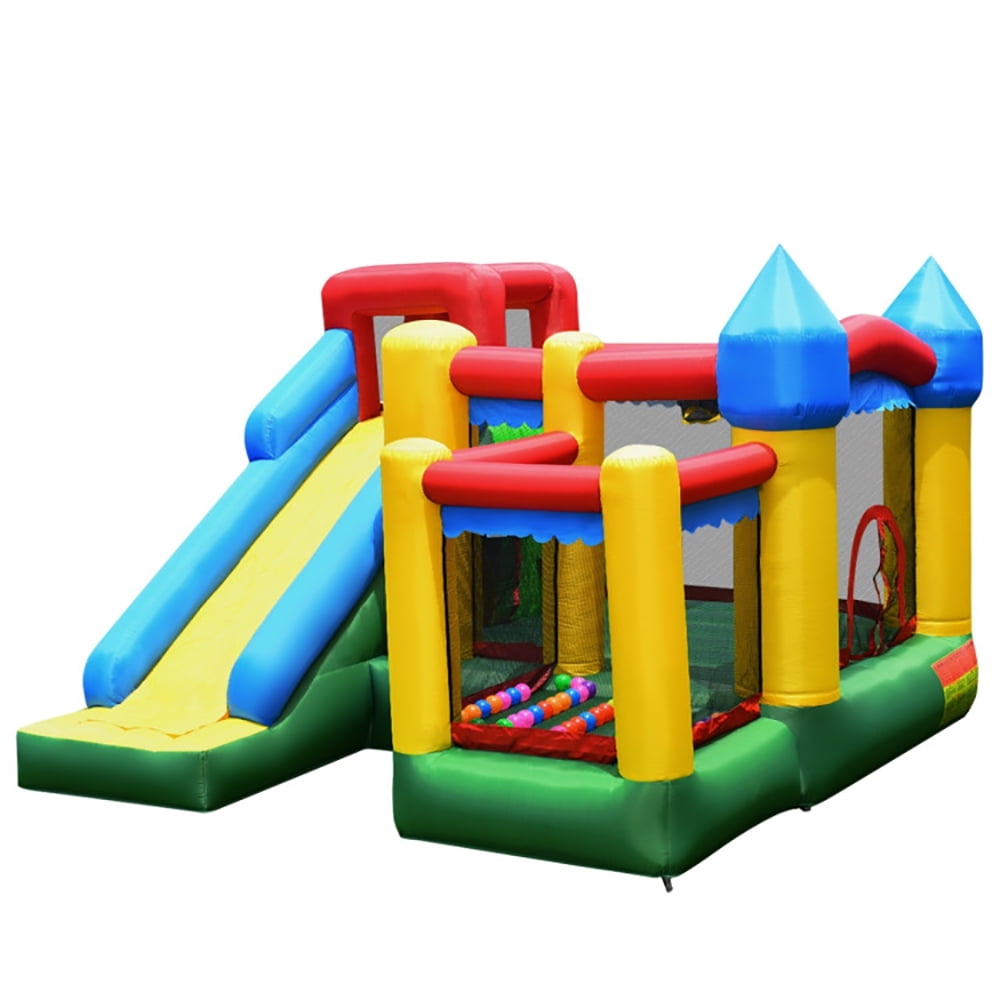 Aimee Lii Inflatable Bounce House with Balls and Super Slide, Kids Bounce House for 5-10