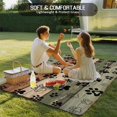 thumbnail image 4 of Sage Green Brown Outdoor Rug for Patio/Deck/Porch, Non-Slip Large Area Rug 6 x 9 Ft, Farmhouse Dog Paw Vintage Indoor Outdoor Rugs Washable Area Rugs, Reversible Camping Rug Carpet Runner, 4 of 8