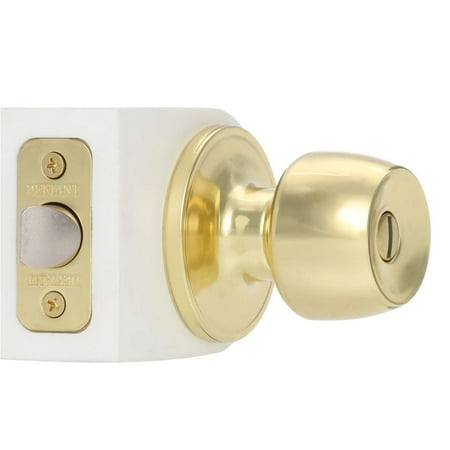 Defiant Brandywine Polished Brass Privacy Knob T8710