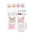 thumbnail image 3 of 4 Pcs Desk Goose Outfits,7 Inch Desk Goose Clothes Accessories Include Clothes Hat & Tote Accessories Four of Each,12 Pieces of Accessories Match Freely, 3 of 7