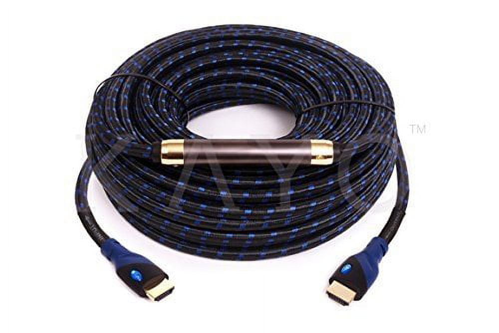 HDMI Cable,High Speed HDMI cable KAYO UHD 4K 2160p with Signal Booster+Bonus CABLE TIE+USB Charger,Supports-4K 2160p/1080p HD,3D,Ethernet & Audio Return,PS3/PS4,Xbox360 (75FT -1PK)