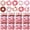 Strawberries, variant on 80 count Teacher Satin Hair Scrunchies Pencil Ruler Silk Hair Ties Elastic Bands Ropes Ponytail Holders Ties to School Accessories for Women Party Favors