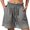 *Gray, variant on ClodeEU Women's High Waisted Stretch Drawstring Boho Wide Leg Shorts with Lace ,Casual Summer Short Dark Gray,Womens Plus S