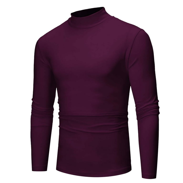 Thermal mock shop turtleneck