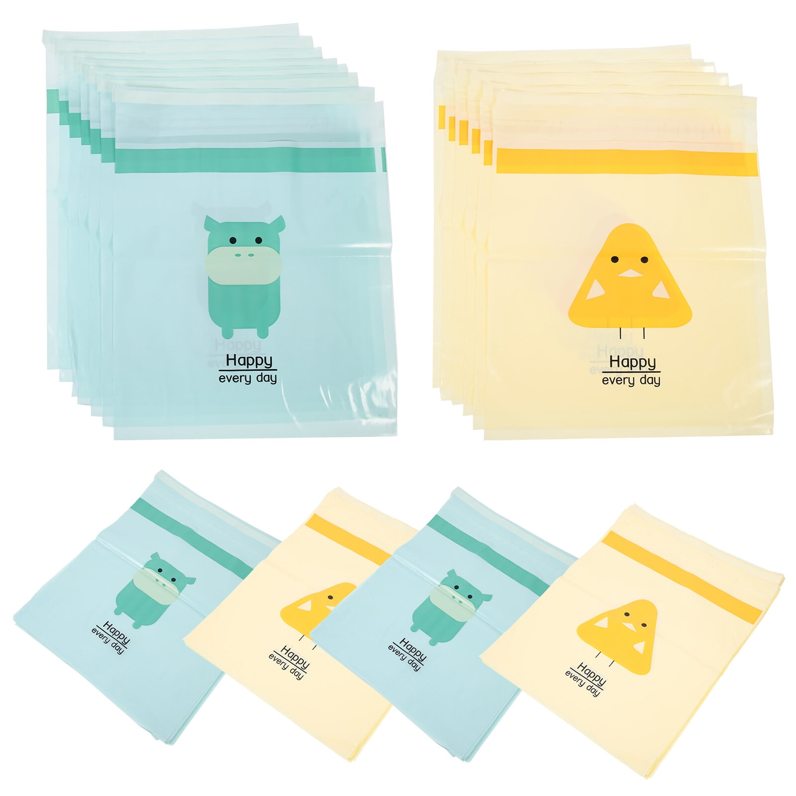 Miangastore 30pcs Self-adhesive Disposable Car Trash Bags Waterproof Garbage Bags for Vehicle Kitchen Office