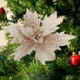thumbnail image 4 of DefiDgd Christmas Large Flower Decoration,Faux Flowers for Xmas Tree Decor Wreath Ornaments for Home Party and Holiday Celebrations(Khaki), 4 of 6