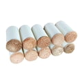thumbnail image 2 of Ruiboury 10Pcs Billiard Pool Cue Tips Lightweight on Brown Cue Portable Slip Billiards Tips Brown 12mm, 2 of 6