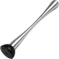 thumbnail image 1 of Cocktail Muddler Masher Silver Stainless Steel Bar Bartender Tool Mojitos Home Fruit Based Drinks Soft Non-Slip Grip Orange Apple Spices Potato Ricers Reamers (D), 1 of 7