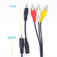 thumbnail image 2 of Cable ELNONE 3RCA macho a 2,5 mm macho 1,5 m para videocámara, 2 of 7