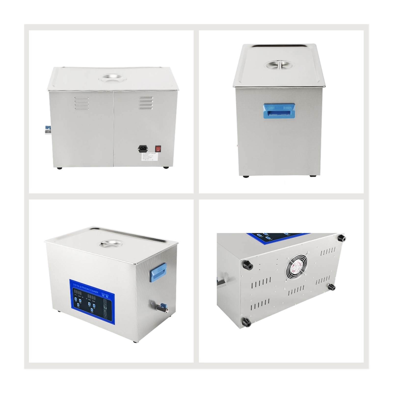 30L Digital Ultrasonic Cleaner Bath Heated Lab Clinic Metal Jewelry Glasses Ultrasound Sonic Cleaning Auto Engine ,Strong Cleaning