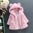 thumbnail image 2 of Baozhu Kids Baby Girls Coats Winter Warm Thick Faux Fur Fashion Hooded Jacket Coat for Girl Outerwear Children Clothing 1-8 Y, 2 of 5