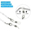 thumbnail image 4 of Uxcell Eyeglass Chains for Women, 2Pcs Stylish Glasses Chain Sunglass Strap Glasses Beaded String, White, 4 of 5