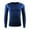Blue, variant on LYXSSBYX Men's Performance Long Sleeve Shirt Moisture Wicking Crew T-Shirt Elastic Slim Breathable Thermal Underwear Mesh Sweatshirt Top Blouse