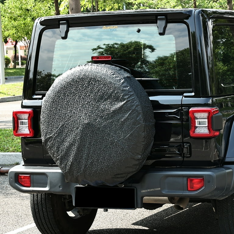 TVTUTPWY RV Spare Tire Cover 4 PCS Set, Waterproof UV-resistant Wheel Cover Caps, Suitable For 21-23 Inch (about 58 Cm) Tire Diameter Of Trailer, SUV