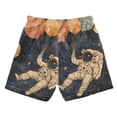 thumbnail image 7 of FORMRS Boys Swim Trunks Quick Dry Mesh Liner Boardshorts Sizes XS-XL, Retro Watercolor Planet, 7 of 7