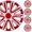White Lacquer & Red Lacquer(5083-WR), variant on (4 Pack)17 Inch Universal Wheel Rim Cover Hubcaps Snap On Car Truck Fit R17 Tire-BLACK LACQUER