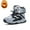 Black Gray, variant on Boys Snow Boots Children Ankle Boot Waterproof Outdoor Warm Slip Girls Winter Shoes(Size Litter Kids US11-Big Kids US5.5))