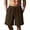 Brown, variant on yillto Mens Summer Shorts Cotton Linen Elastic Waist Drawstring Loose Breathable Casual Shorts with Pockets