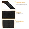 thumbnail image 4 of Drawstring Long Straight Ponytail Extension 28 inch Wrap Around Ponytail Synthetic Hair Extensions Clip in Ponytail Hairpiece for Women, Brown/Black, 160G (11colors), 4 of 8
