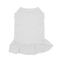 YUEHAO Dog Skirts for Small Dogs Girl Pet Dresses Shirts Cute Dogs Sun Dresses Princess Dresses Puppies Summer Clothing Dog Dresses Shirts with Ruffles Puppies Cats Puppies Pet Dog Clothes (White, S)