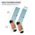 thumbnail image 2 of Lsque Vintage Surf Van Beach Pattern Sport Compression Socks for Men & Women 15-20 mmHg Knee High Nurse Pregnant Running Medical and Travel Athletic, 2 of 6