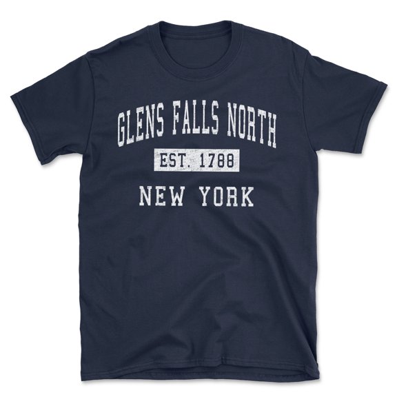 Glens Falls North New York Classic Established Men's Cotton T-Shirt