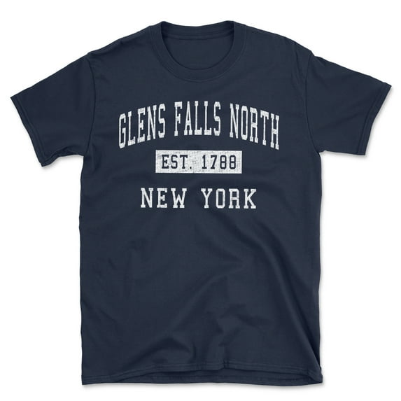 Glens Falls North New York Classic Established Men's Cotton T-Shirt