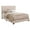 Ivory, variant on Explicitly Crisp Upholstered Cal King Bed, Ivory