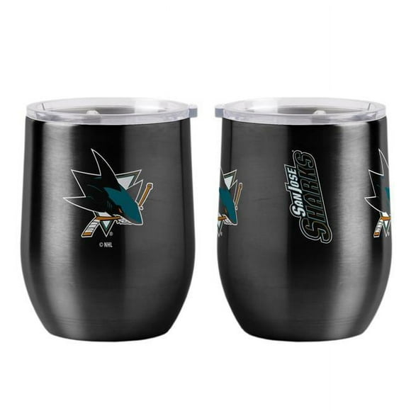 Boelter 8886082702 NHL San Jose Sharks Travel Tumbler Ultra Curved Beverage, 16 oz