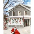 thumbnail image 5 of Garage Door Banner Cover 7 x 16 ft, Christmas Winter Pine Leaves Pine Cones Red Berries Christmas Garage Door Decorations Holiday Christmas Backdrop Decor for Winter New Year Xmas Party, 5 of 6