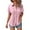 Pink, variant on Trendy Women's Casual V-Neck Long Sleeve Solid Shirt with Lace Detailing for Everyday Wear and Style Plus Size Summer Outfits Vetement Femme Chic