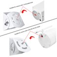 thumbnail image 5 of Paquete de 2 soportes de pared para monitor de bebé con ángulo ajustable para Motorola, Arlo, Infant Optics DXR-8, HelloBaby, Hellobaby Babysense Monitor Camera, ángulo perfecto y fácil de instalar (c, 5 of 5