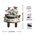 thumbnail image 3 of Flowers Birds Flowing Water Dreamlike 2D Flat Acrylic Floor Tile Garden Stake Courtyard Potted Decoration Floor Tile Props, 3 of 8