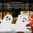 thumbnail image 3 of Ghost Table Tray Decoration, White Cute Ghost Table Sign Lightweight Decorative 3Pcs  For Party, 3 of 8