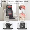 thumbnail image 2 of Snailax Shiatsu Neck Back Massager with Heat, Deep Tissue Massage Chair Pad, Gel Modes Seat Massage Cushion, Gifts, 2 of 6