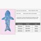 thumbnail image 4 of Shark Blanket Hoodie Adult - Shark Onesie Adult Wearable Blanket - Shark Blanket Super Soft Cozy Flannel Hoodie Shark Sleeping Bag, 4 of 4