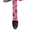 thumbnail image 5 of Walker & Williams TS-171 Stars & Stripes American Flag Guitar Strap , 5 of 6