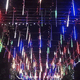 thumbnail image 4 of Dinheiro Luces de lluvia de meteoros luces navideñas 8 tubos LED enchufables para festivales de bodas en el jardín de árboles, 4 of 5