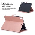 thumbnail image 2 of iPad 9.7 Case 2018/2017, iPad Air 1 2 Case, Allytech Retro PU Leather Embossed Flower Slim Protective Folio Stand Cards Holder Wallet Cover for Apple iPad 9.7" 6th/5th Gen, iPad Air 1 2, Rosegold, 2 of 7