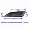 thumbnail image 3 of 2Pcs/Set  Car Hood Bonnet Vents Air Intake Scoop Flow Intake Front Engine Cover ABS Black Carbon Fiber Self-Adhesive, 3 of 5