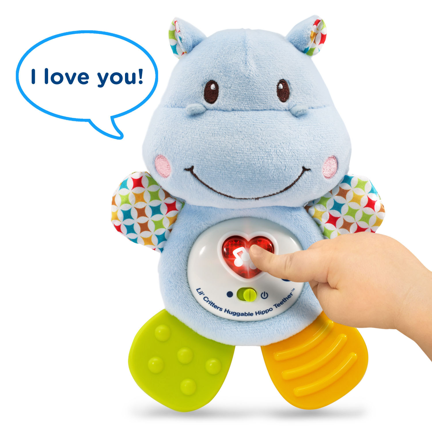 VTech Lil' Critters Huggable Hippo Teether - image 4 of 6