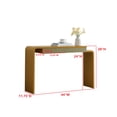 thumbnail image 6 of Kings Brand Furniture Yuma Wooden Console Table - Contemporary Thin Sofa Table, Side Table, Entryway Table with 2 Drawers Perfect for Hallway, Living Room, Foyer (Honey Mustard), 6 of 6