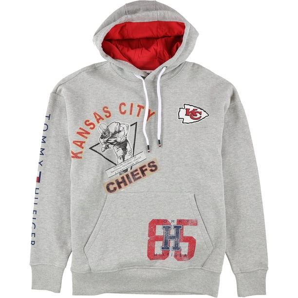 Tommy Hilfiger Hombre Kansas City Chiefs Sudadera con Capucha Kac M