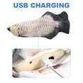 thumbnail image 2 of Electric Moving Kicker Simulation Fish Toy Cat USB Charging Realistic Flopping Fish, Wiggle Fish Catnip Toys for Cat Kitty Biting Chewing Kicking, 2 of 7
