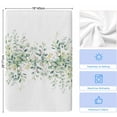 thumbnail image 5 of Eucalyptus Leaves Microfiber Kitchen Towel, Spring Summer Watercolor Botanical Soft Absorbent Dish Towels, Quick Drying Washable Dishcloths for Kitchen Cleaning, Drying Dishes, 18x28 Inches, 5 of 9
