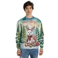 thumbnail image 4 of Merry Christmas Santa Reindeer Antlers Bichon Frise Sleigh Xmas Winter Holiday All Over Print 3D Sweatshirt Unisex Merch Bichons Dog Lovers Gifts Idea - 00023, 4 of 6