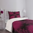 thumbnail image 5 of Ambesonne Purple Mandala Quilted Bedspread Set 2 Pcs, Psychedelic Boho, Twin Size, Maroon Magenta, 5 of 6