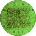 thumbnail image 1 of Ahgly Company Indoor Round Oriental Green Traditional Area Rugs, 6' Round, 1 of 4
